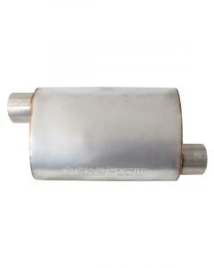 Aeroflow 5500 Series 4" Offset/Offset Muffler 4" Inlet and Outlets
