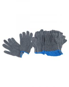 Aeroflow Multi Purpose Cotton Mechanic Gloves Grey Pair of 12