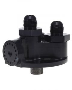 Peterson Fluid Systems Remote Oil Filter Mount -10AN 3/4-16 Thread