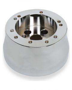 RPC 5/6 Bolt Billet Steering Wheel Adapter Chrome