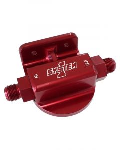 System One Remote Filter Mount For 2-Bolt Flat Mount with -6AN