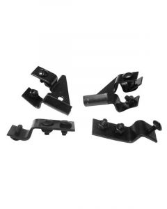Vintique Radiator to Grill Bracket Set Black For Ford Passenger