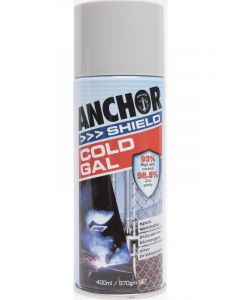 Anchor Shield Metal Anti Rust Paint Aerosol Spray Cold Galvanising 400g