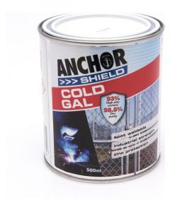 Anchor Shield Metal Anti Rust Paint Cold Galvanising 500ml