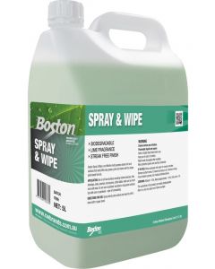 Boston Spray & Wipe Biodegradable Lime Fragrance 5L