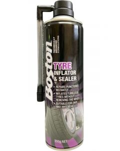 Boston Tyre Inflator and Sealer For Tubeless 2WD and 4WD Vehicle 350g