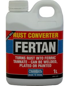 Chemtech Fertan Rust Converter Non Toxic Non Flammable 1L