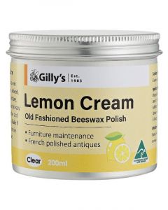 Gilly Old Fashioned Beeswax Cream Polish Lemon 200ml