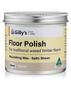 Gilly Floor Polish Nourishing Wax Satin Sheen Clear 200ml