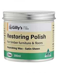 Gilly Restoring Polish Nourishing Wax Satin Sheen Clear 200ml