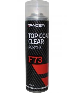 Pacer F73 Top Coat Clear Acrylic Paint 400g Aerosol