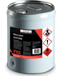 Pacer F62 Acetone Powerful Cleaning Solvent 20L