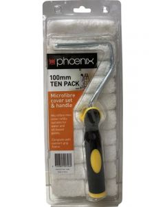 Phoenix Mini Microfibre Cover with Handle 100mm Pack of 10
