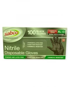 Sabco Nitrile Disp Gloves X-Large Box 100