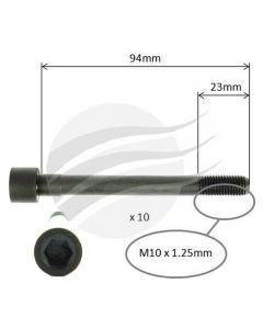 Aunger Cylinder Head Bolt Set Fits Hyundai G4Ec I4 Dohc