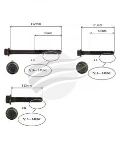 Aunger Cylinder Head Bolt Set Fits Holden Lg2 L27 V6 Ohv
