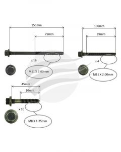 Aunger Cylinder Head Bolt Set Fits Holden Ls1 Geniii V8 Ohv