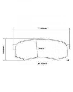 Brembo Sport HP2 Axle Set Rear