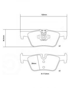Brembo Sport HP2 Axle Set Rear