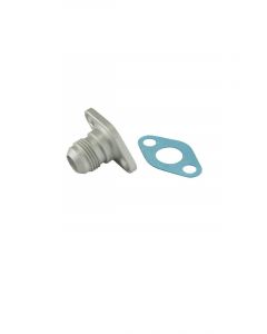 Turbosmart 38.1mm 10AN Oil Drain Silver