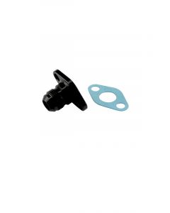 Turbosmart 38.1mm 10AN Oil Drain Black