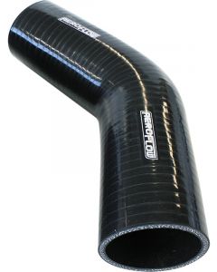 Aeroflow 45 Degree Silicone Hose Elbow 3/4" 19mm ID, 145 Leg Black