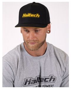 Haltech Snapback Cap Black with Yellow Logo