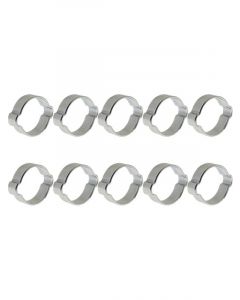 Icon Hose Clamp Double Ear Zinc Plated 34-37mm Pack of 10