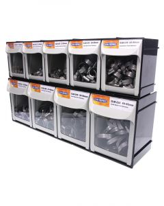 Icon 9 Drawer Merchandiser Solid Band Part Stainless