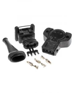 PAT Motorsport TPS 3 Pin Black Cw Rotation 8mm D Shaft