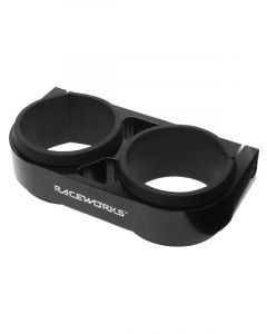 Raceworks Black Billet Twin Pump Bracket Suits 044
