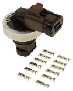 Raceworks 6 Pin Electrical Bulkhead Aluminium Weld On Kit
