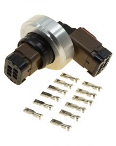Raceworks 6 Pin Electrical Bulkhead Steel Weld On Kit