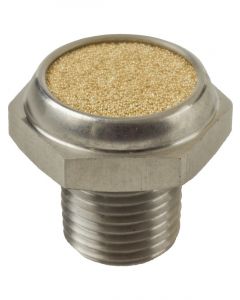 Raceworks 1/8In NPT Ss Diff Breather w/ Bronze Element