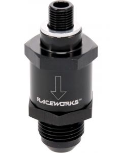 Raceworks One Way Valve M10X1.0 To AN8