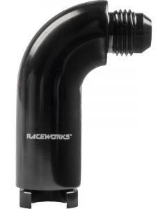 Raceworks AN8 To 3/8In All Billet Female EFI Connect 90 Deg