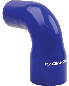 Raceworks 90 Deg Reducer 3.50-3.75In 89-95mm Blue