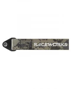 Raceworks Digital Camouflage Flexible Tow Strap