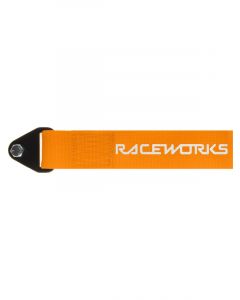 Raceworks Fluoro Orange Flexible Tow Strap