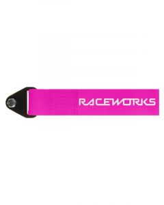 Raceworks Fluoro Pink Flexible Tow Strap