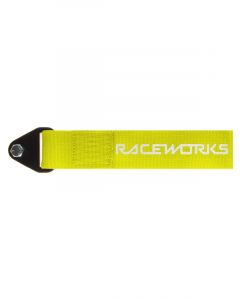 Raceworks Fluoro Yellow Flexible Tow Strap