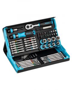 Hazet 59 Pcs Smartcase Screwdriver Bit Set 1/4in Hex