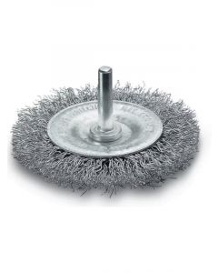 Lessmann DIY Wheel Brush 6mm Shank Diameter 50x7mm Steel Wire STA .20mm