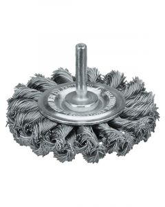 Lessmann Knot Wheel Brush Diameter 75mm Right Knotted Steel Wire
