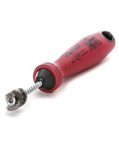 Lessmann Fitting Brush Plastic Handle IBM 185x20mm 18mm Steel Wire