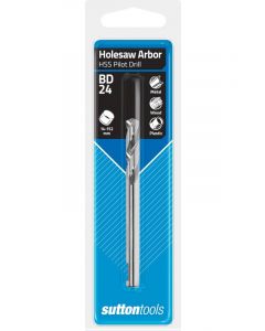 Sutton Tools H112 Holesaw Arbor HSS Pilot Drill 6.35mm 1/4in x 82mm