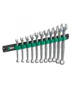 Wera 9640 Magnetic Rail 6003 Joker 1 Combination Spanner Set 11 Pc