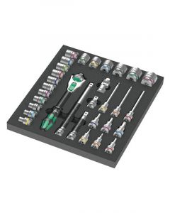 Wera 9722 Foam Insert 8000 C Zyklop 1/2in Ratchet Set 1 31 Pc