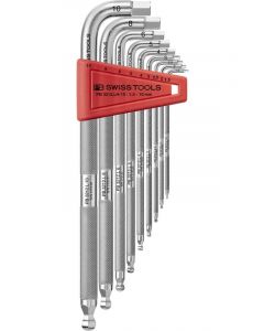 PB Swiss 9 Pc Metric Ball End Hex Key Set Knurled Shaft 1.5-10mm