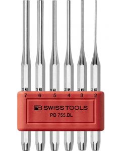 PB Swiss Pin Punch Drift Punch Octagonal 6 Pc Set in Plastic Holder